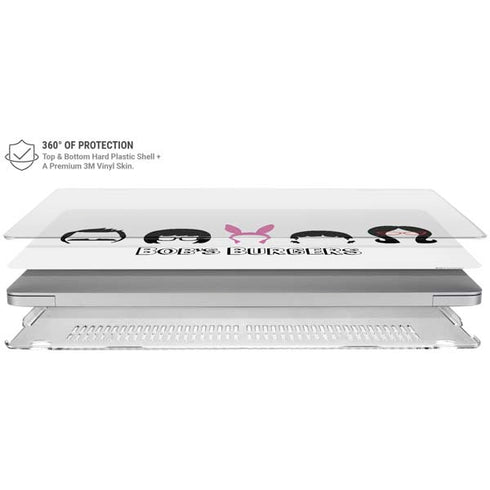 Bobs Burgers Silhouette MacBook Air 15in (2023-2025) Case plus Skin